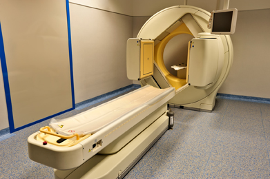 This is a photo of a Positron Emission Tomography (PET) machine.