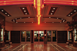 This is a photo of a movie theatre entrance.
