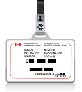 This is an illustration of a Social Insurance Number.