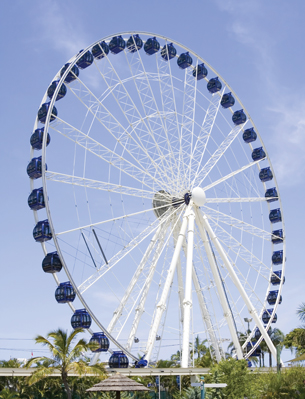 A photo shows a Ferris wheel.